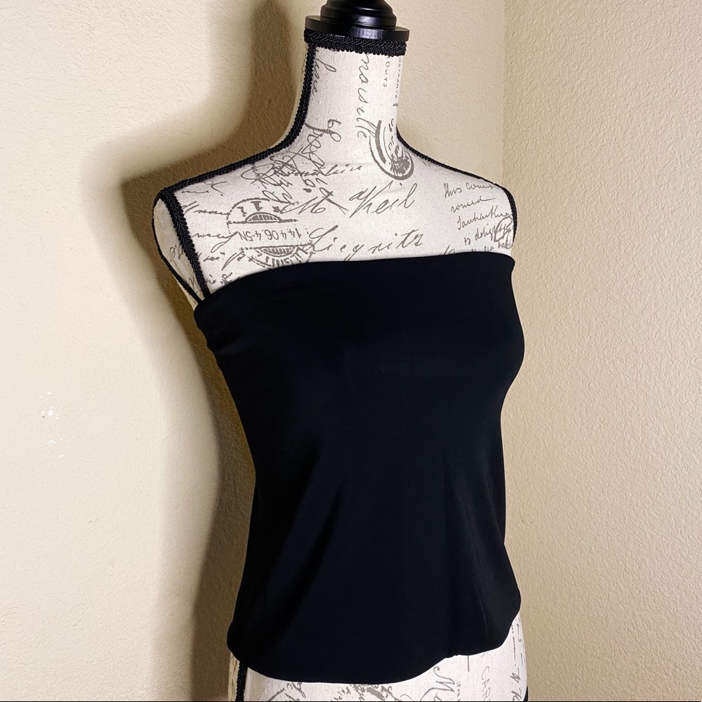 THEORY Strappy Back Tube Crop Top (M) - Picture 3 of 7